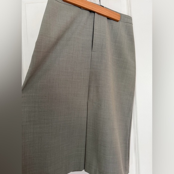 INTERMIX Dresses & Skirts - Intermix A Line Pencil Classic Gray Women's Skirt Front Slit
